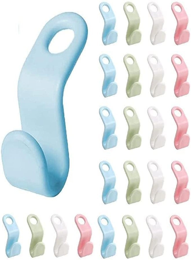 BLACK PANDA 30-Piece Clothes Hanger Connector Hooks - Space-Saving Cascading Wardrobe/Closet Organizer Extenders - Increase Hanging Capacity, Durable & Easy to Use - Image 2